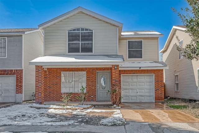 view of front of home featuring a garage