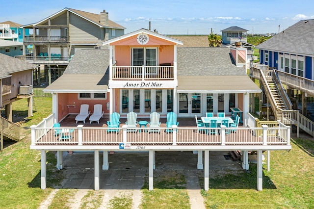 rear view of house with a patio