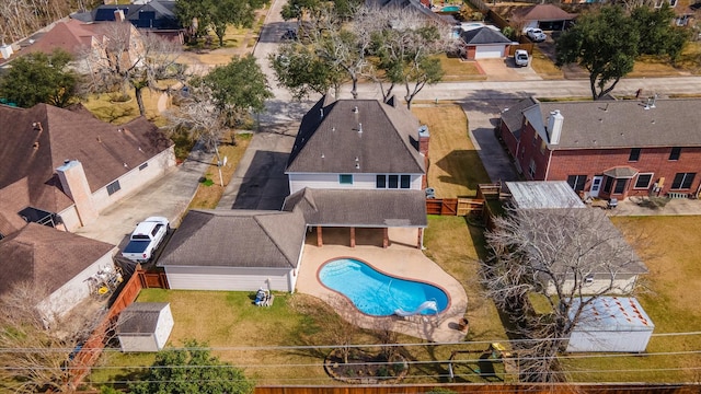 birds eye view of property