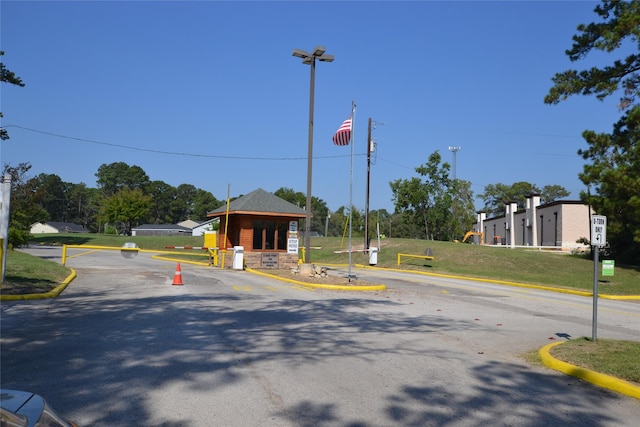 view of road with curbs