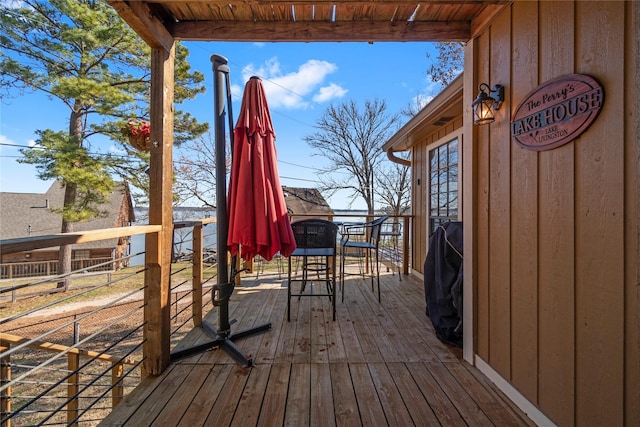 1382 Indian Hill Blvd, Livingston, TX 77351 - deck featuring outdoor dining area