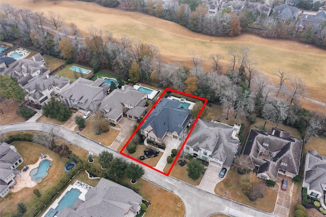 birds eye view of property