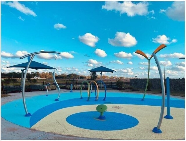 community playground with fence