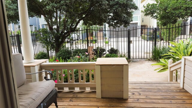 view of wooden terrace