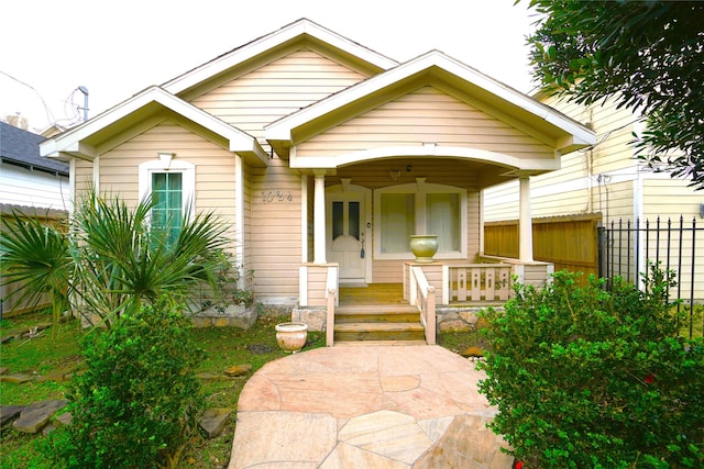 view of bungalow-style home