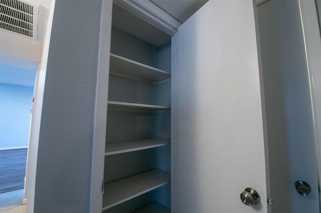 view of closet