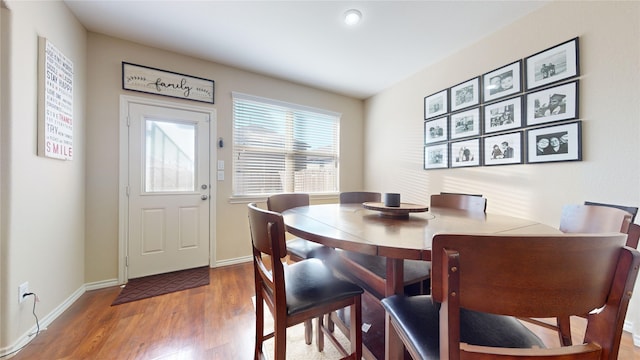 dining room featuring hardwood / wood-style floors