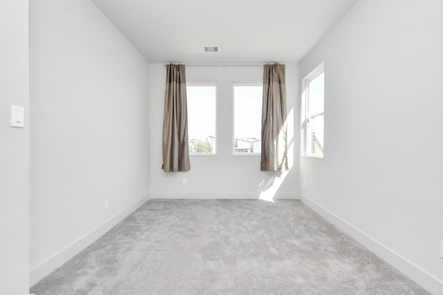 carpeted spare room with a wealth of natural light