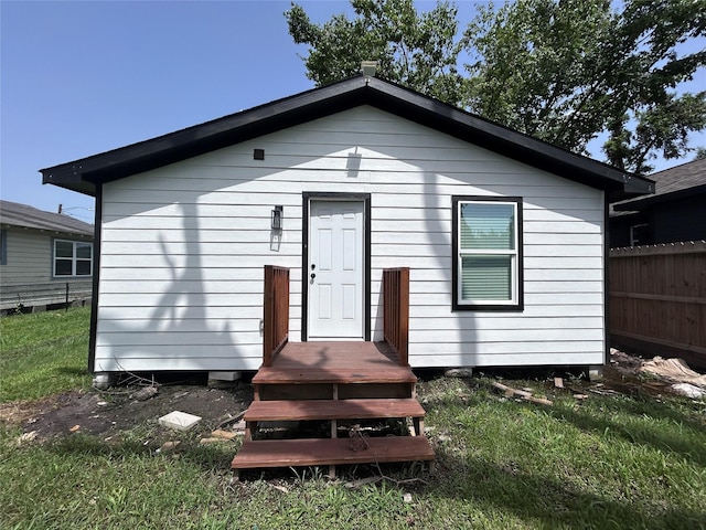 view of rear view of property