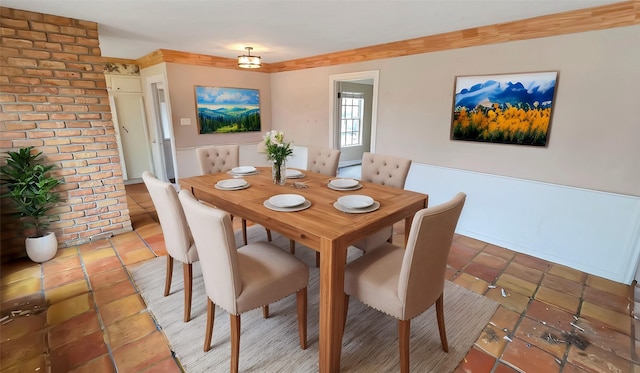 view of dining area