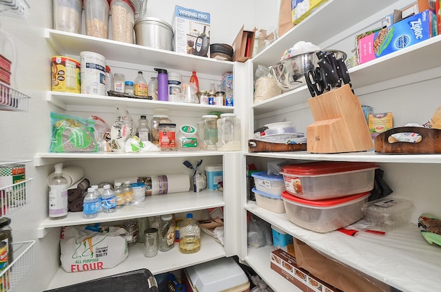 view of pantry