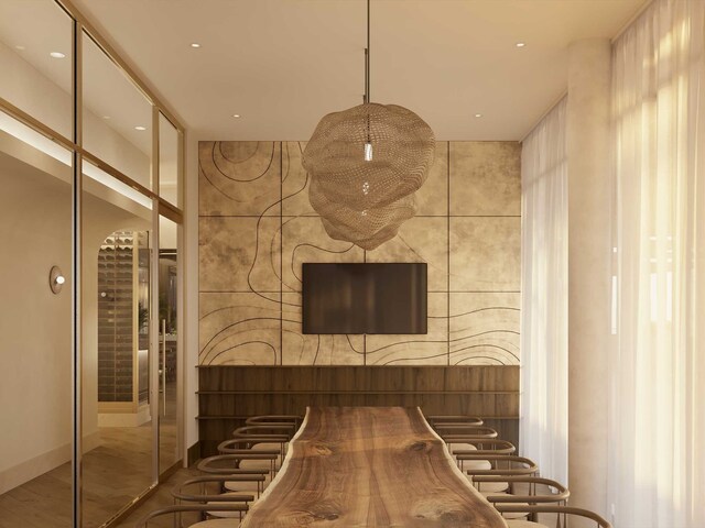 interior space featuring hardwood / wood-style flooring