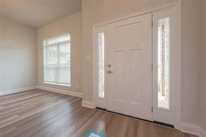 foyer featuring hardwood / wood-style flooring