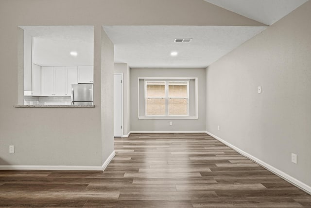 interior space featuring dark hardwood / wood-style flooring