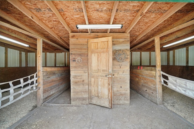 view of horse barn