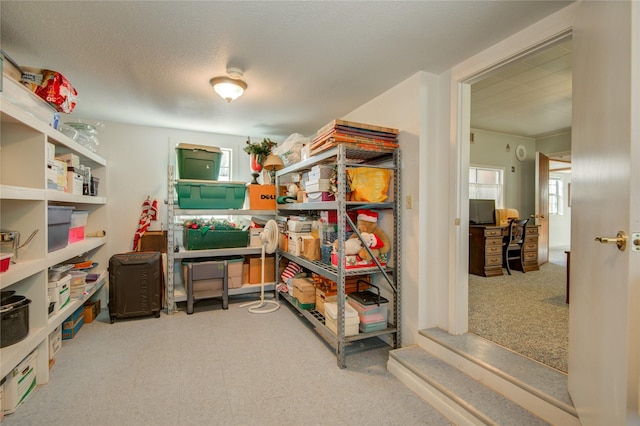 view of storage room