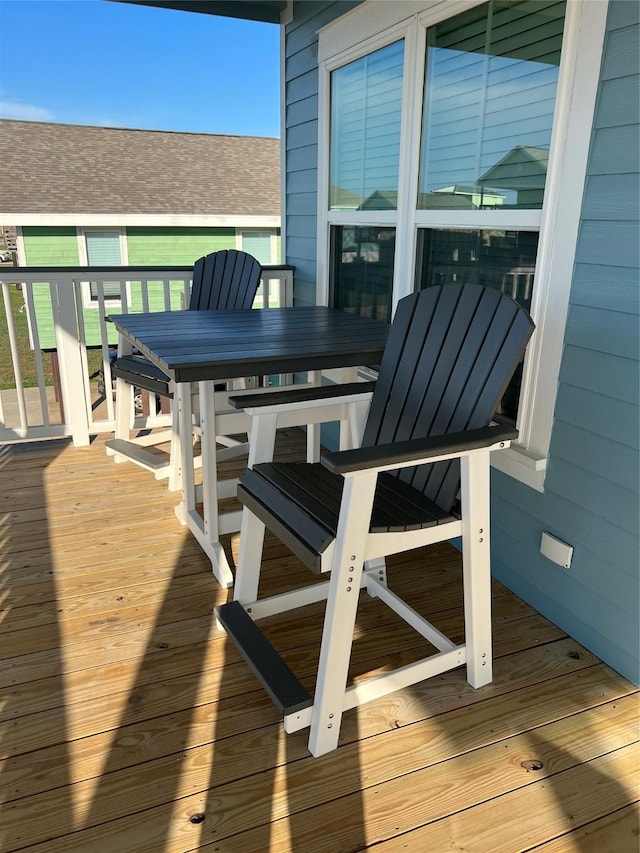 view of wooden terrace