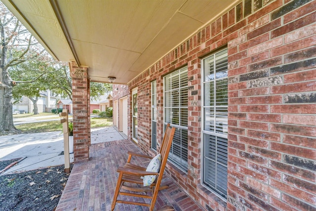 view of patio / terrace featuring covered porch