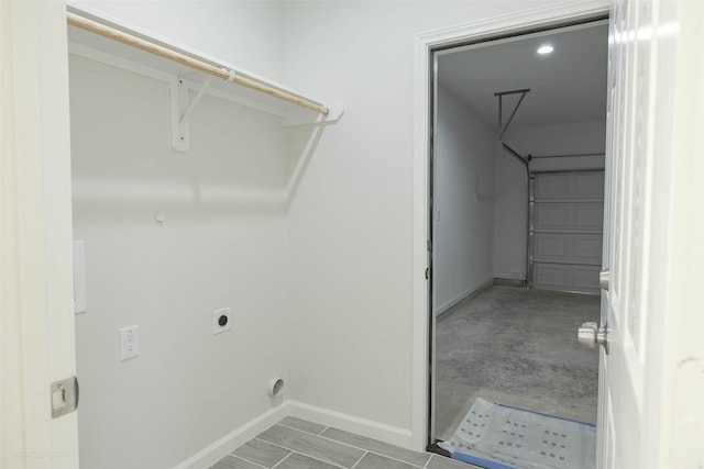 laundry room featuring hookup for an electric dryer