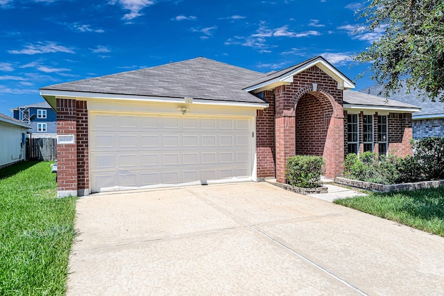 ranch-style house with a garage