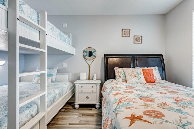 bedroom featuring light hardwood / wood-style floors