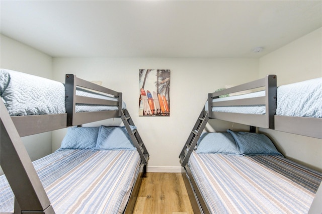 bedroom featuring light hardwood / wood-style floors