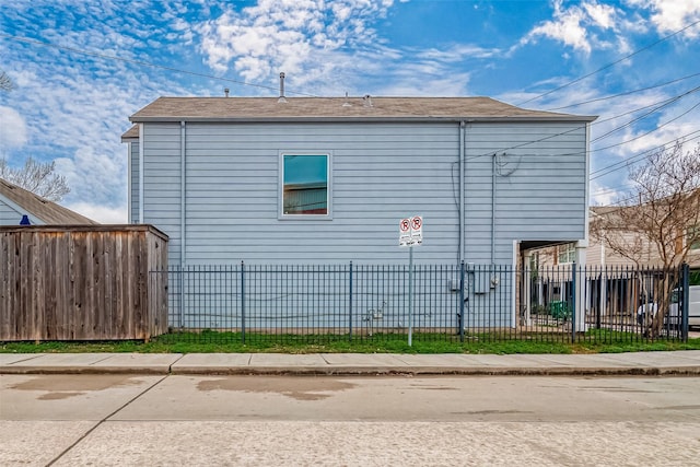 view of side of property