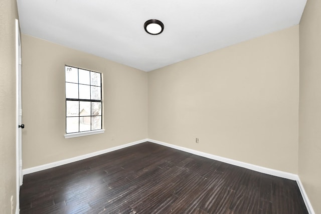 empty room featuring hardwood / wood-style floors