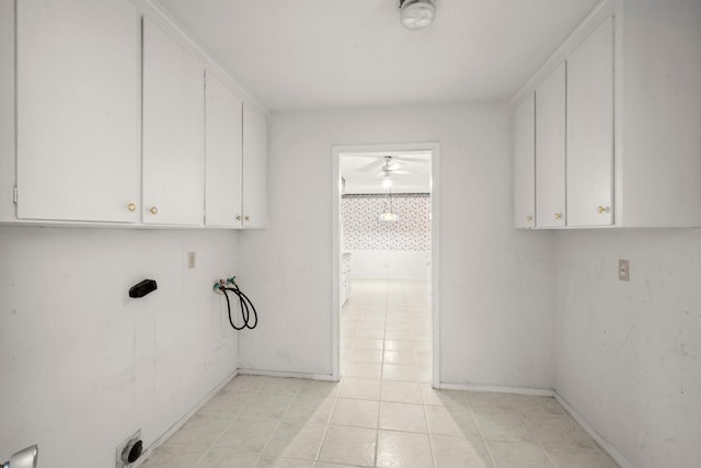 laundry room featuring cabinets and hookup for a washing machine