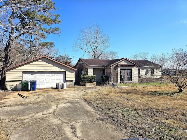 ranch-style house with a garage