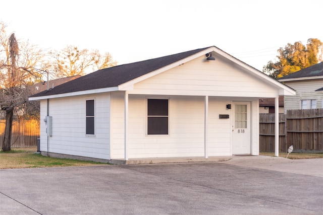 view of ranch-style home