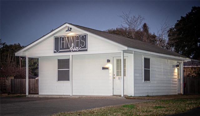 view of ranch-style house