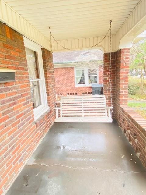 view of patio with covered porch