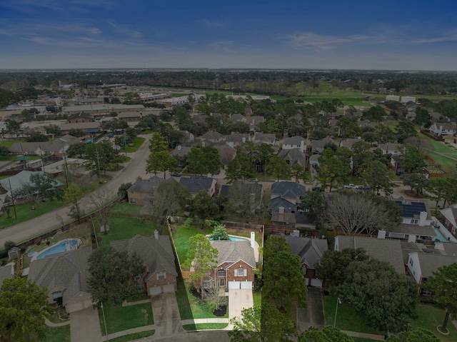 birds eye view of property featuring a residential view