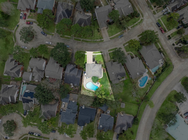 drone / aerial view featuring a residential view