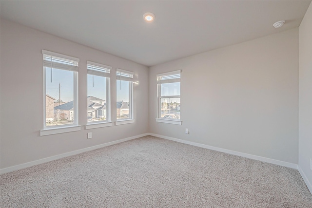 view of carpeted empty room