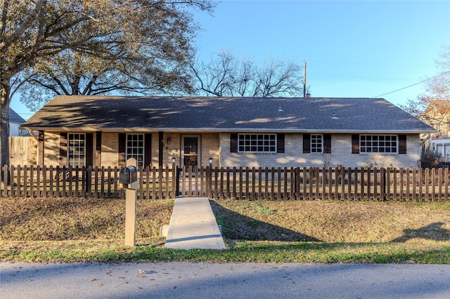 view of ranch-style home