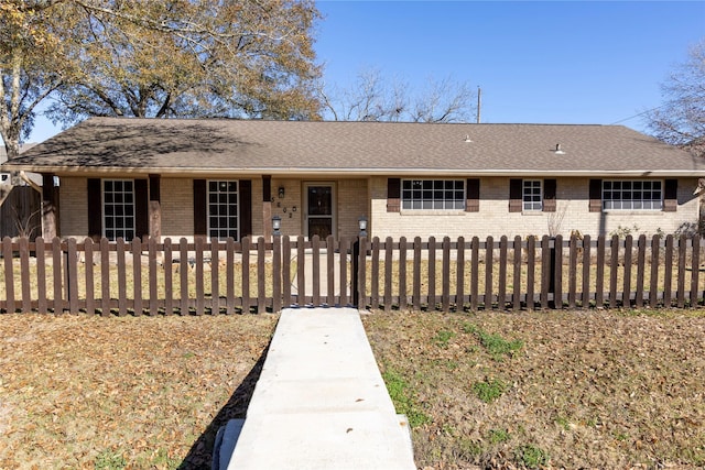 view of ranch-style home