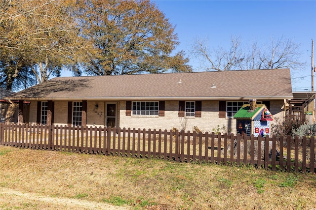 view of ranch-style home