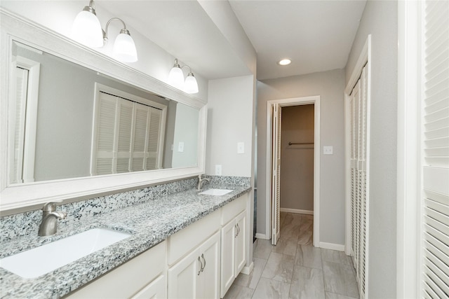 bathroom featuring vanity