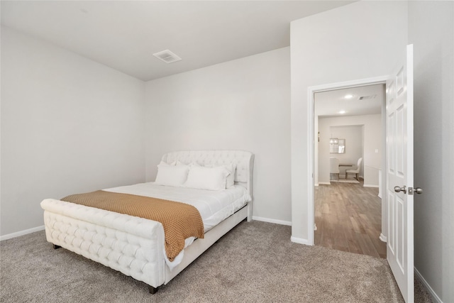 bedroom featuring carpet floors