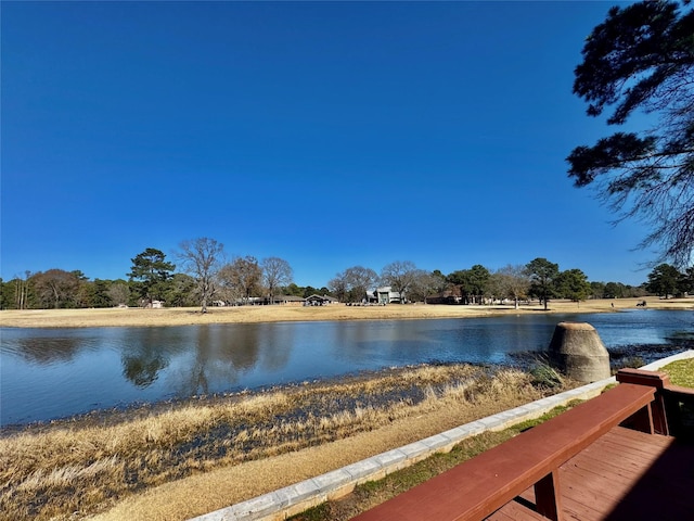 view of water feature