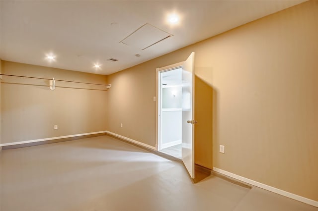 interior space featuring concrete flooring