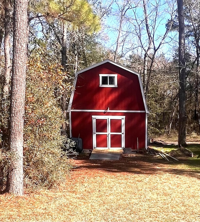 view of barn