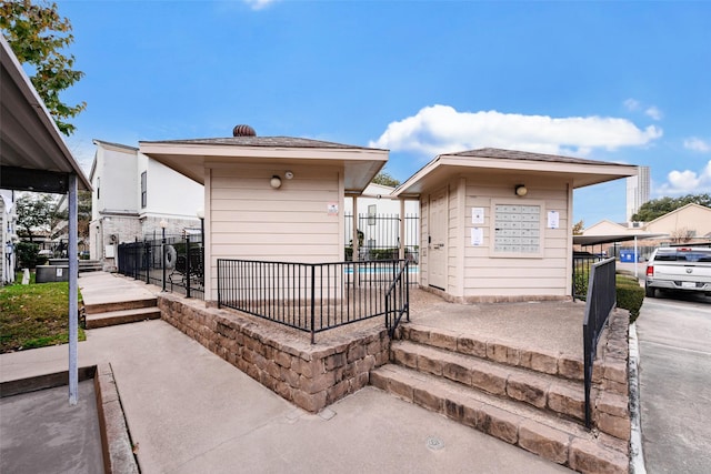 view of rear view of property