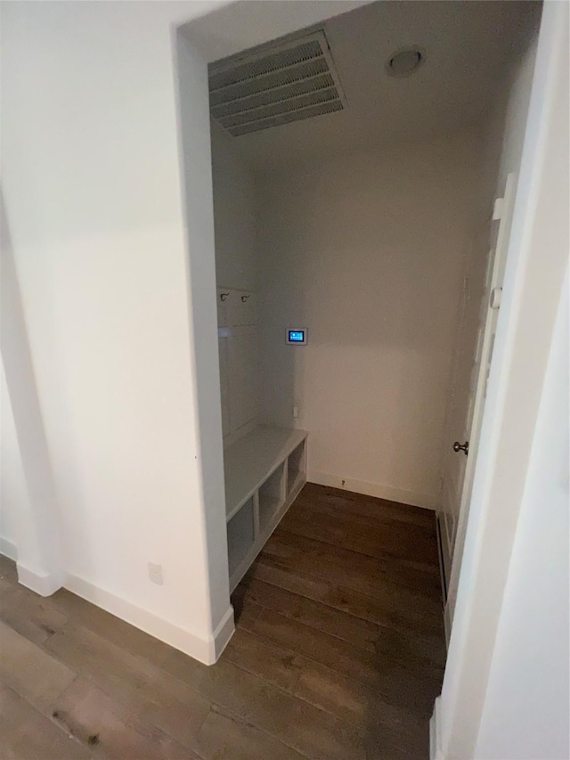 bathroom featuring wood-type flooring