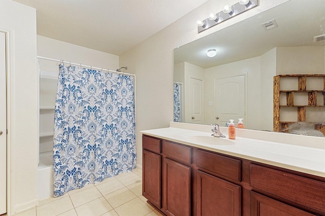 bathroom featuring vanity and tile patterned floors