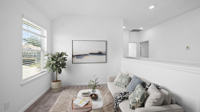 214 Fulton Station Dr, Houston, TX 77009 - carpeted living room featuring visible vents, baseboards, and recessed lighting