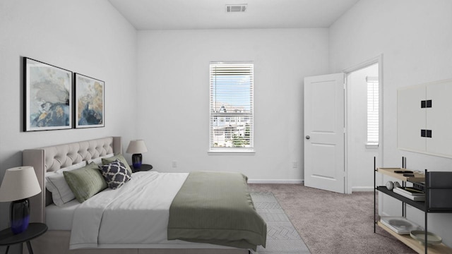 214 Fulton Station Dr, Houston, TX 77009 - bedroom featuring carpet, visible vents, and baseboards