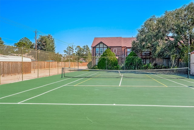 view of tennis court